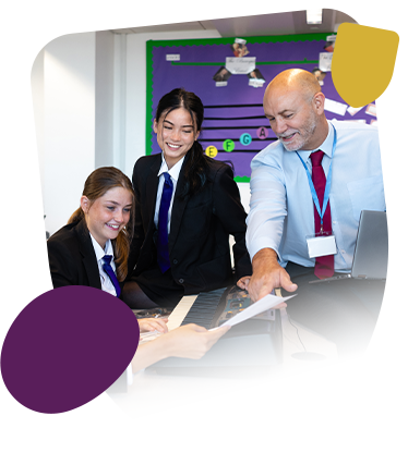 Teacher and students in classroom